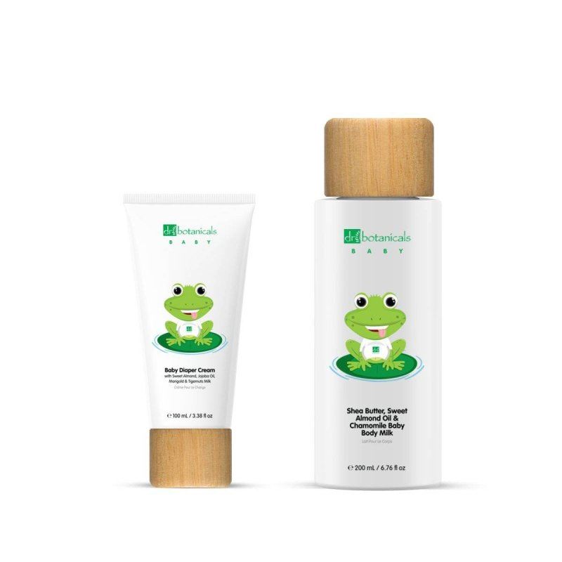 Kit de crème pour le change et de lait corporel à l'huile d'amande douce pour bébé