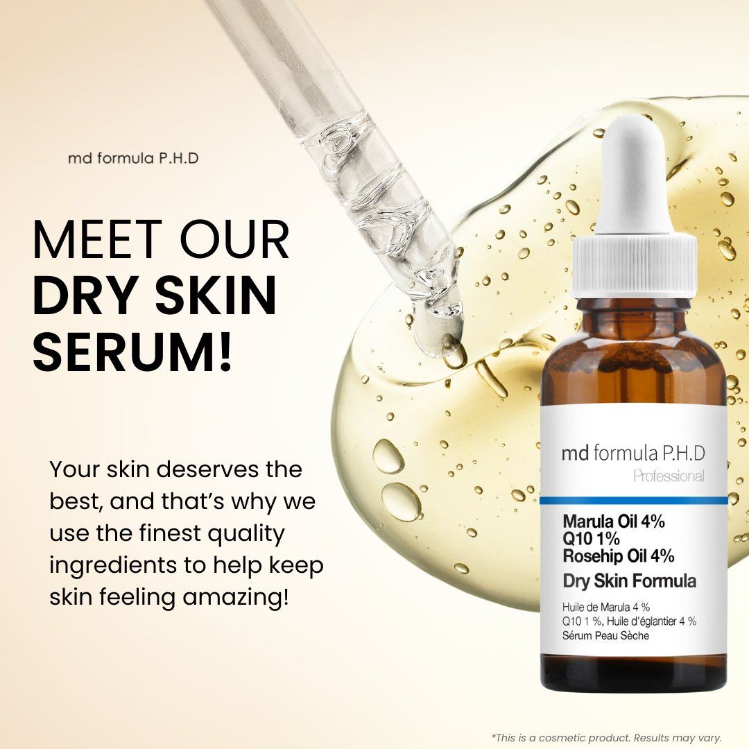 Dry Skin Serum Marula Oil 4%, Q10 1%, Rosehip Oil 4% 30ml