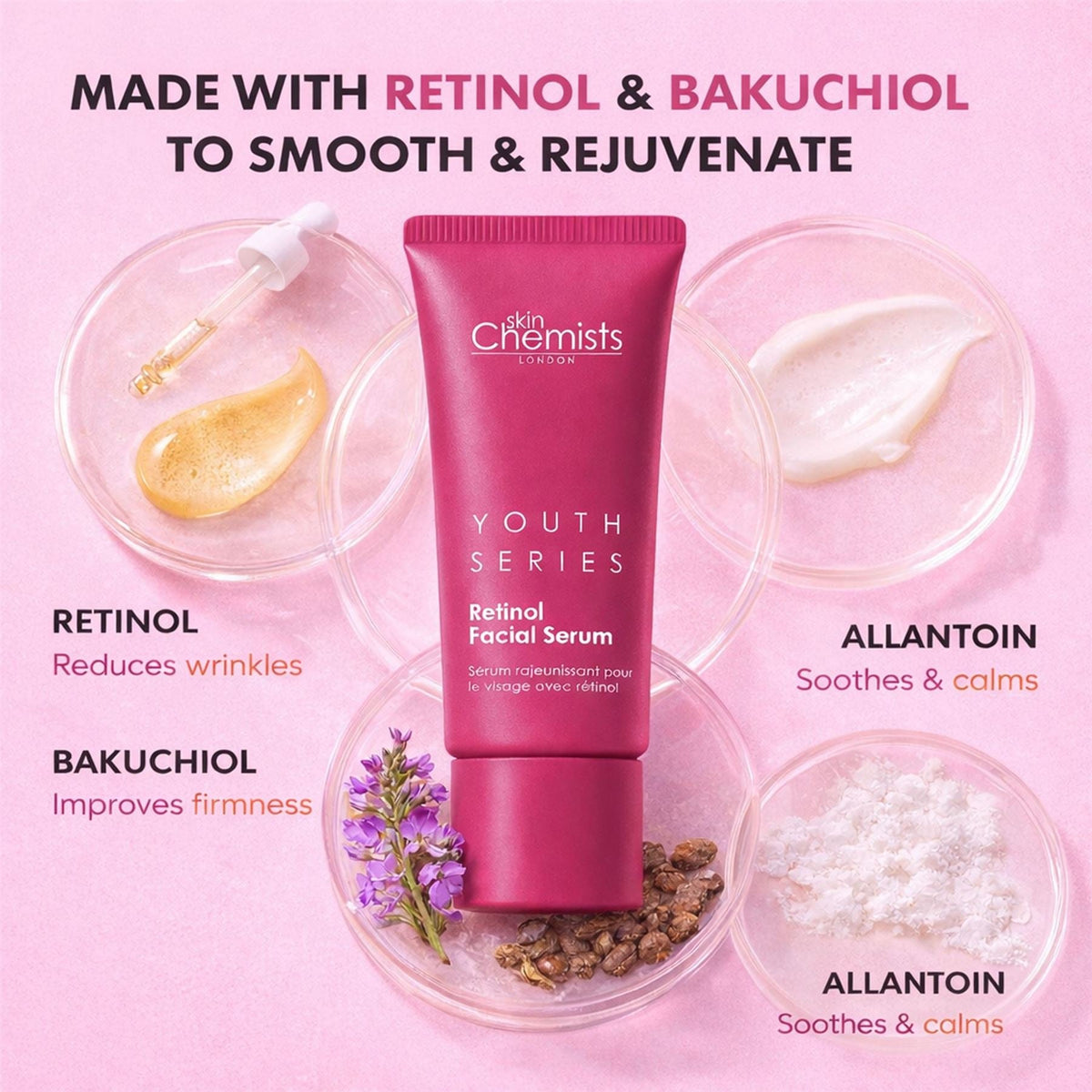 Retinol Bakuchiol Facial Serum 30ml - skinChemists
