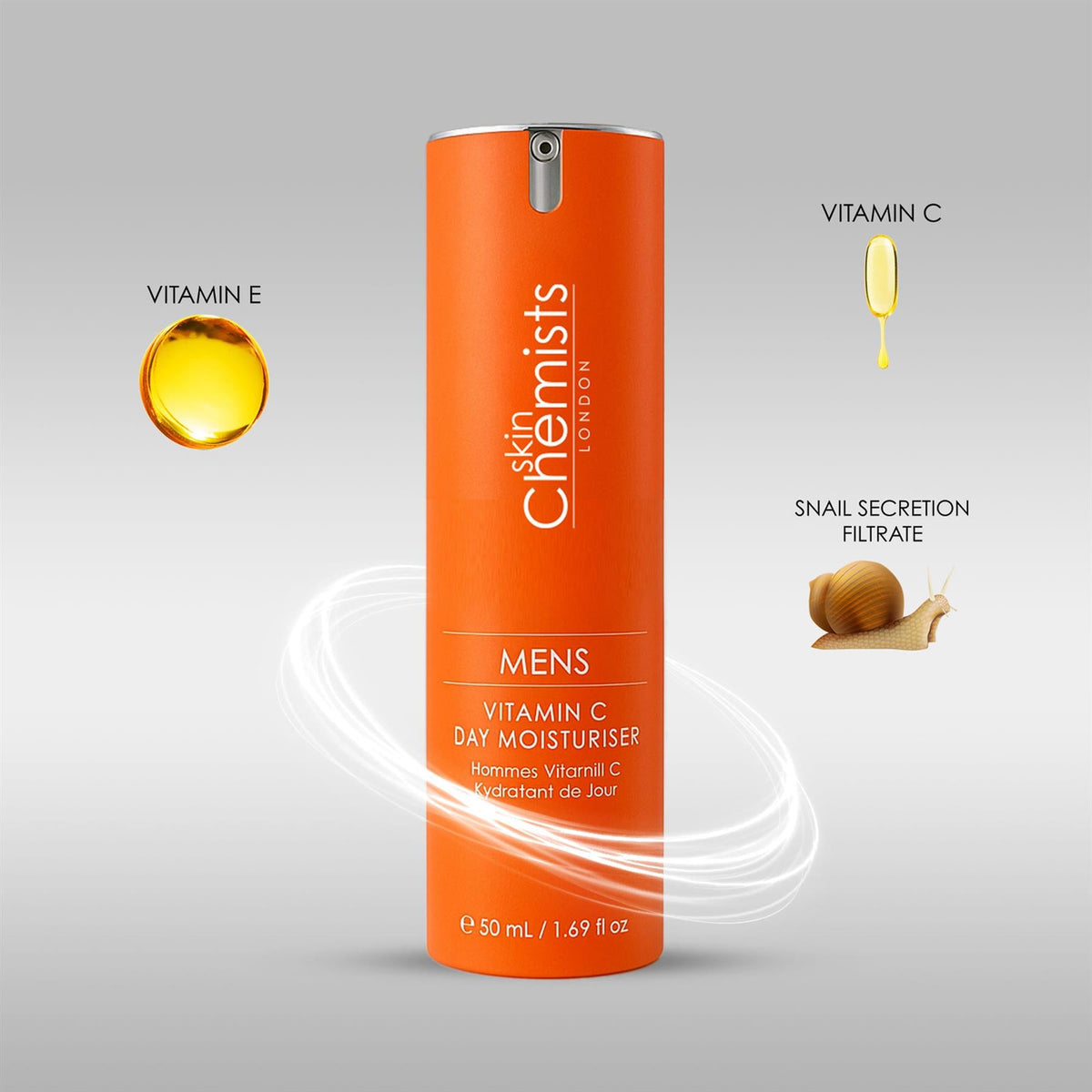 Crema idratante da giorno alla vitamina C da uomo 50ml