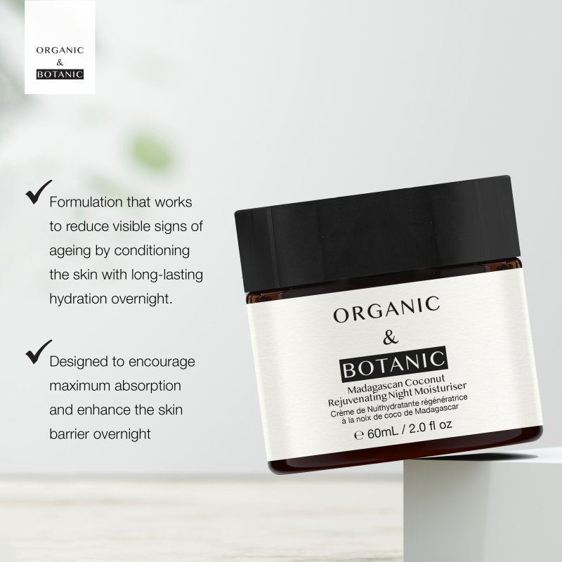 Madagascan Coconut Night Cream - 60ml - Deeply Hydrating & Nourishing with Vitamin C for Smooth, Supple, & Radiant Skin - skinChemists