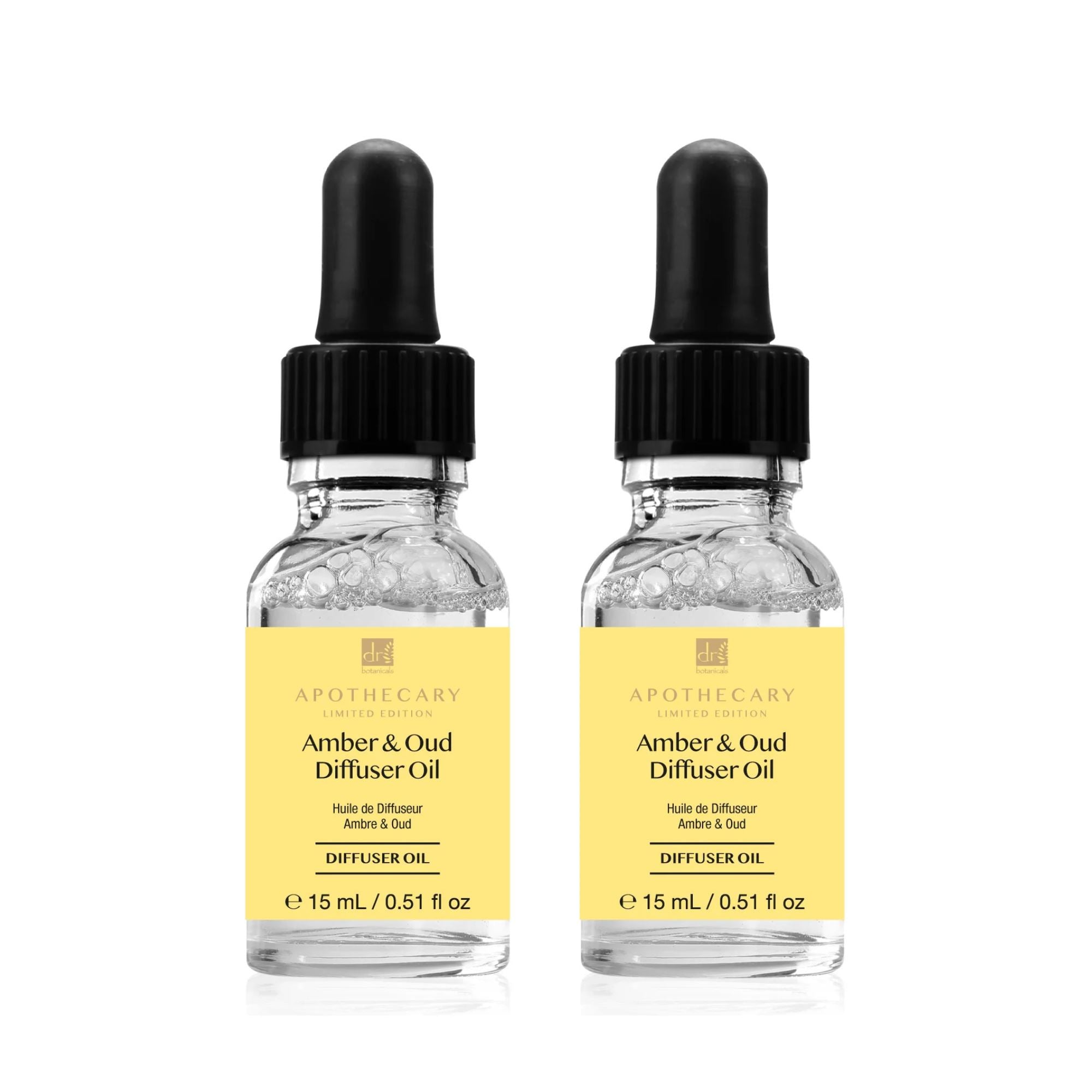 Deep Relax & Calm Amber & Oud Diffuser Oil 15ml Twin Value Savings Pack