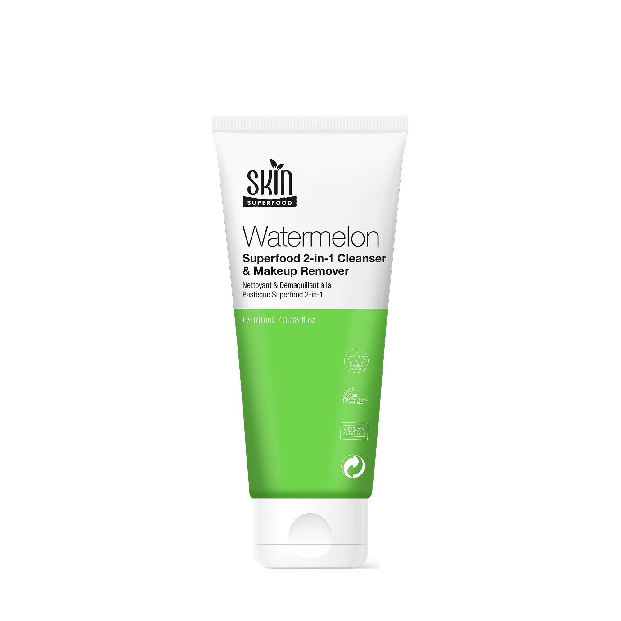 Watermelon Superfood 2-in-1 Cleanser & Makeup Remover 100ml Twin Value Savings Pack