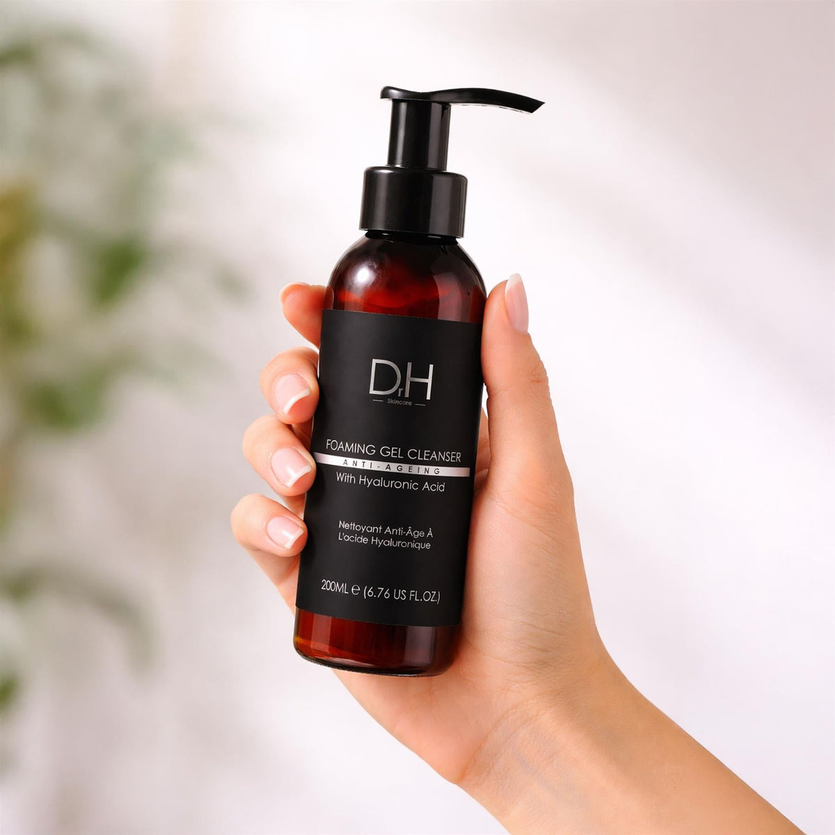 Limpiador en gel espumoso antiedad con ácido hialurónico 200ml