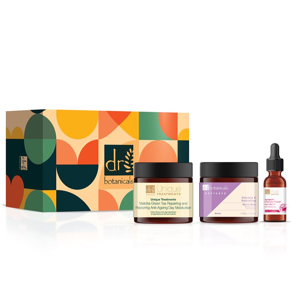 Dr Botanicals Anti-Ageing Eye Serum, Phytochemical Mask & Matcha Green Tea Day Moisturiser - skinChemists