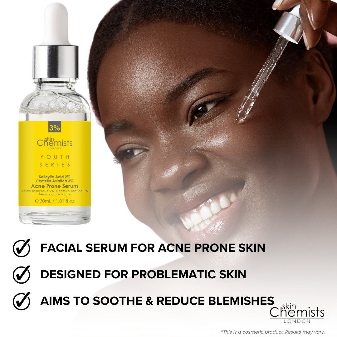 Youth Series Acne Prone Serum Salicylic Acid 2%, Centella Asiatica 3% 30ml