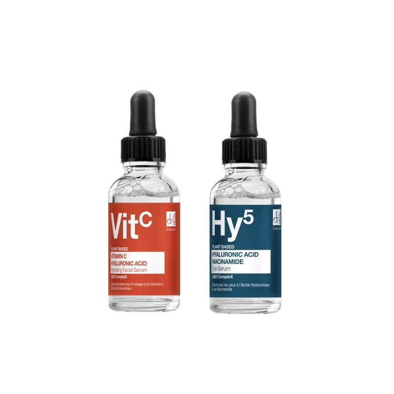Vitamin C & Hyaluronic Acid Anti-ageing Facial Serum 30ml + Hyaluronic acid & Niacinamide Anti-ageing Eye Serum 15ml - skinChemists