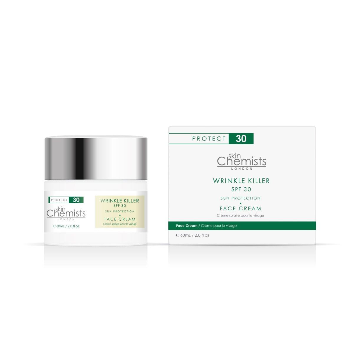 Wrinkle Killer Sun Protection Day Moisturiser SPF 30 60ml