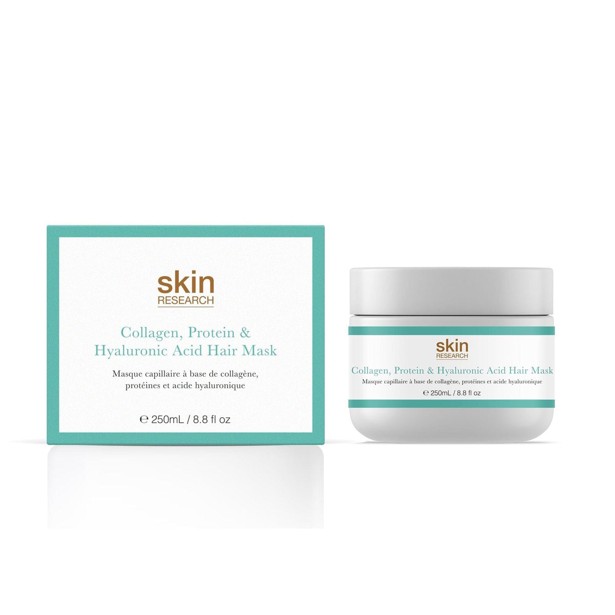 Skin Research Collagen, Protein & Hyaluronic Acid Hair Mask 250ml Twin Value Savings Pack - skinChemists