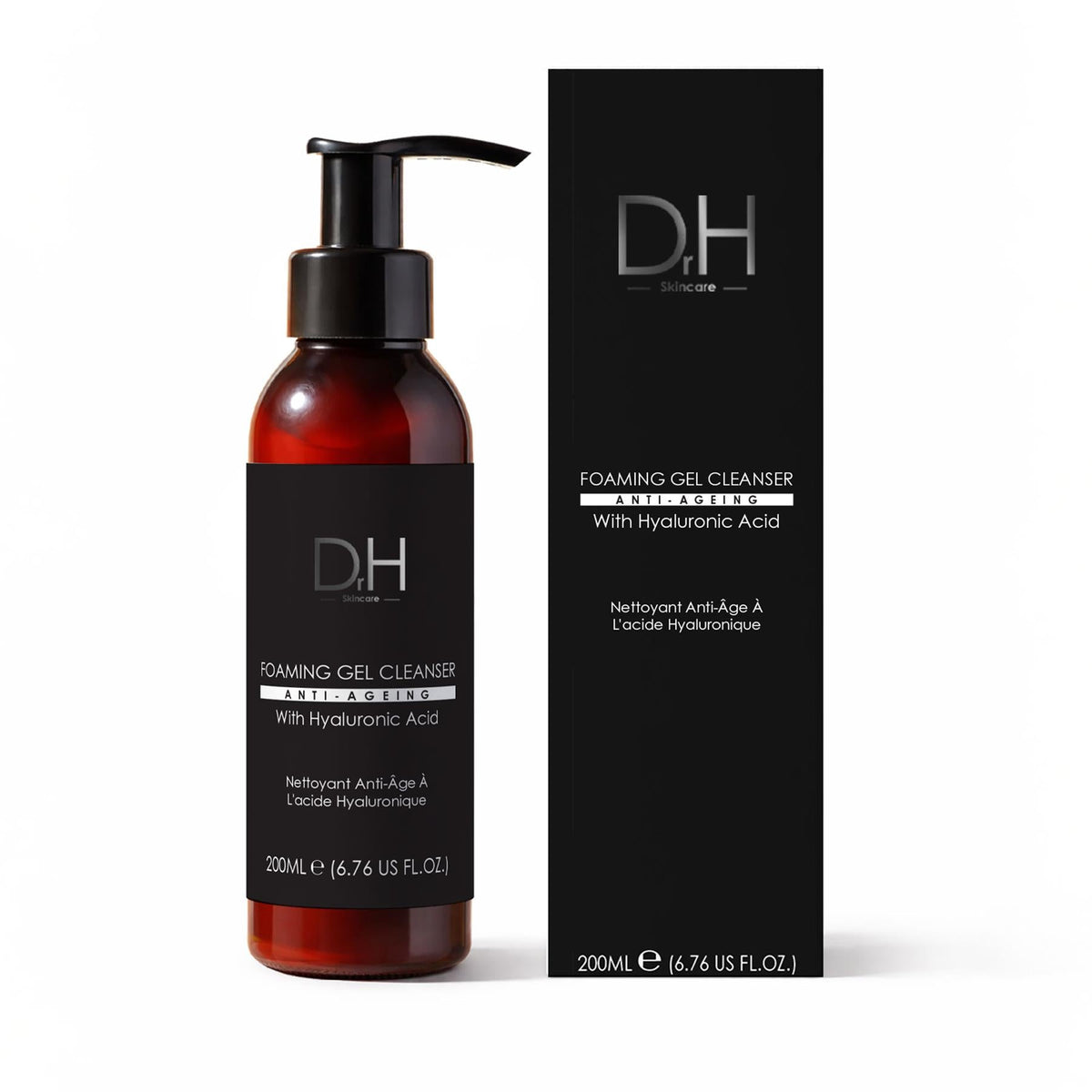 Limpiador en gel espumoso antiedad con ácido hialurónico 200ml