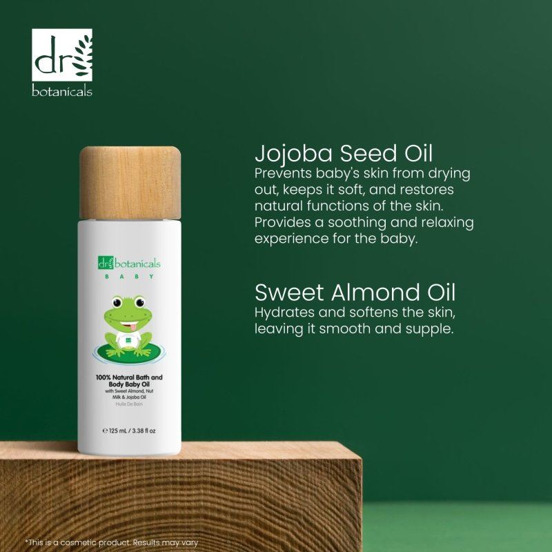Huile de jojoba relaxante pour le corps du bébé 125 ml