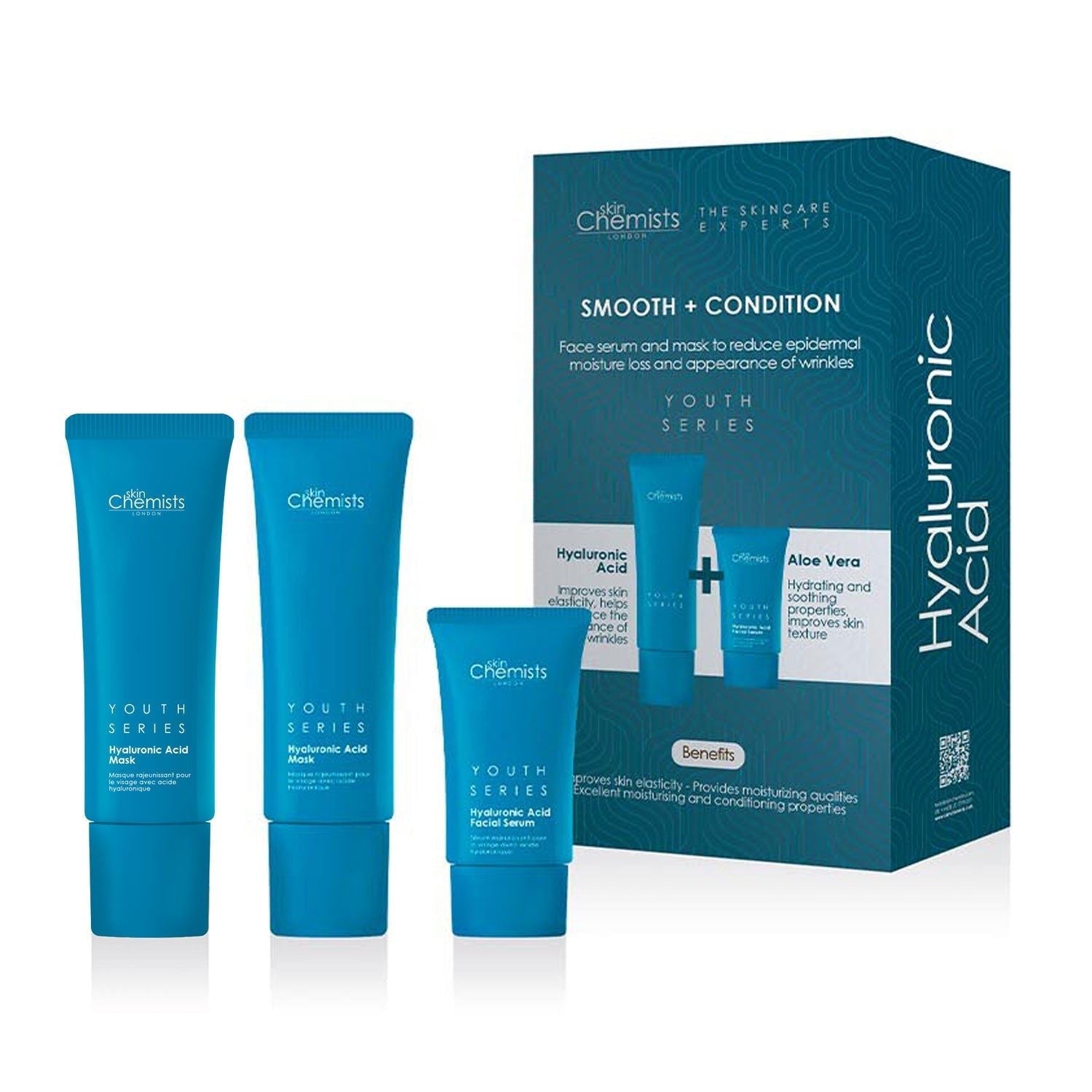 Hyaluronsäure-Set für Glättung und Pflege + Gratis-Hyaluronsäuremaske (50 ml)