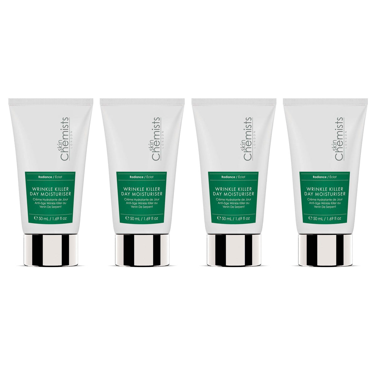 skinChemists Anti-Ageing Wrinkle Killer Day Moisturiser 50ml Shorted Date Pack of 4 - skinChemists