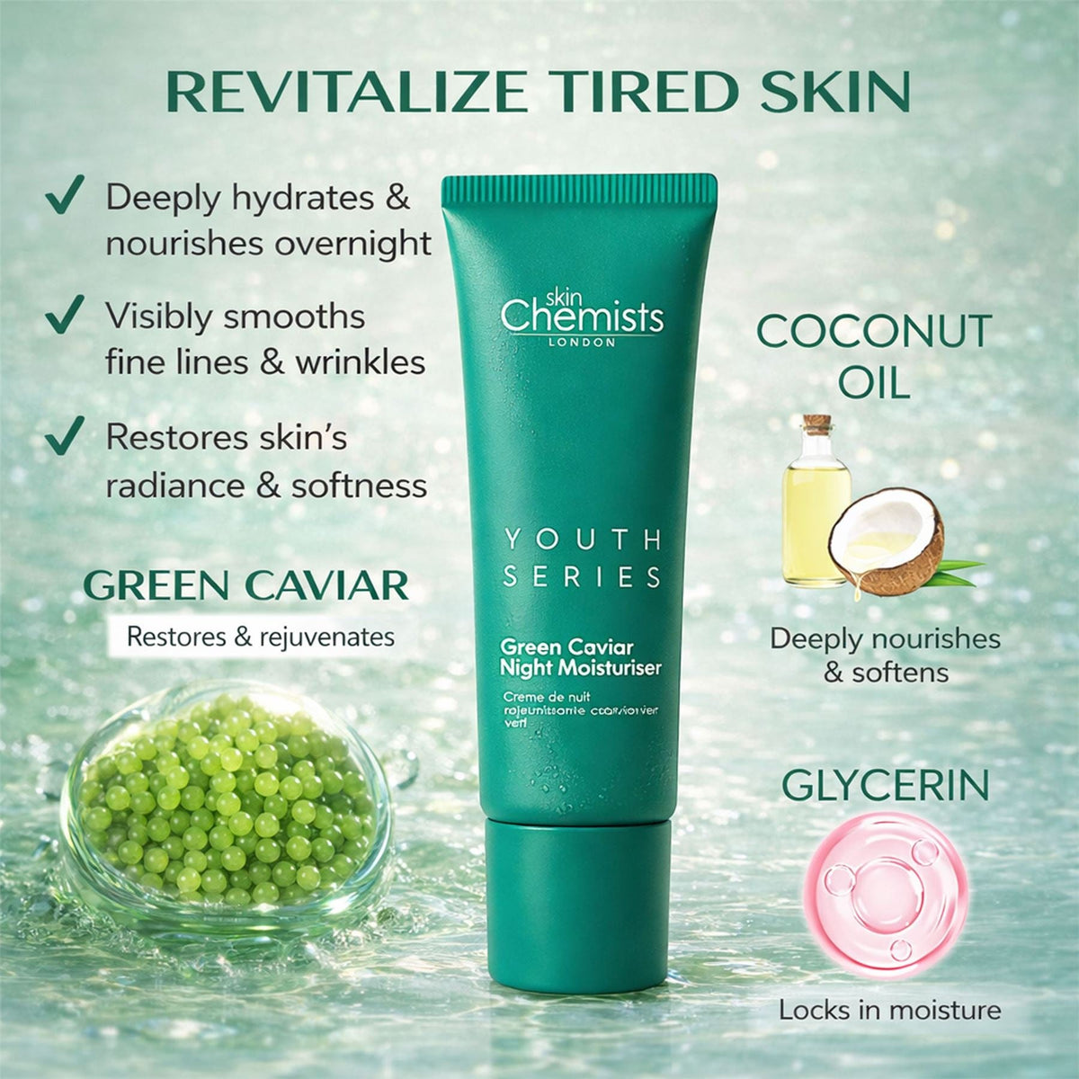 Green Caviar Night Moisturiser 50ml - skinChemists