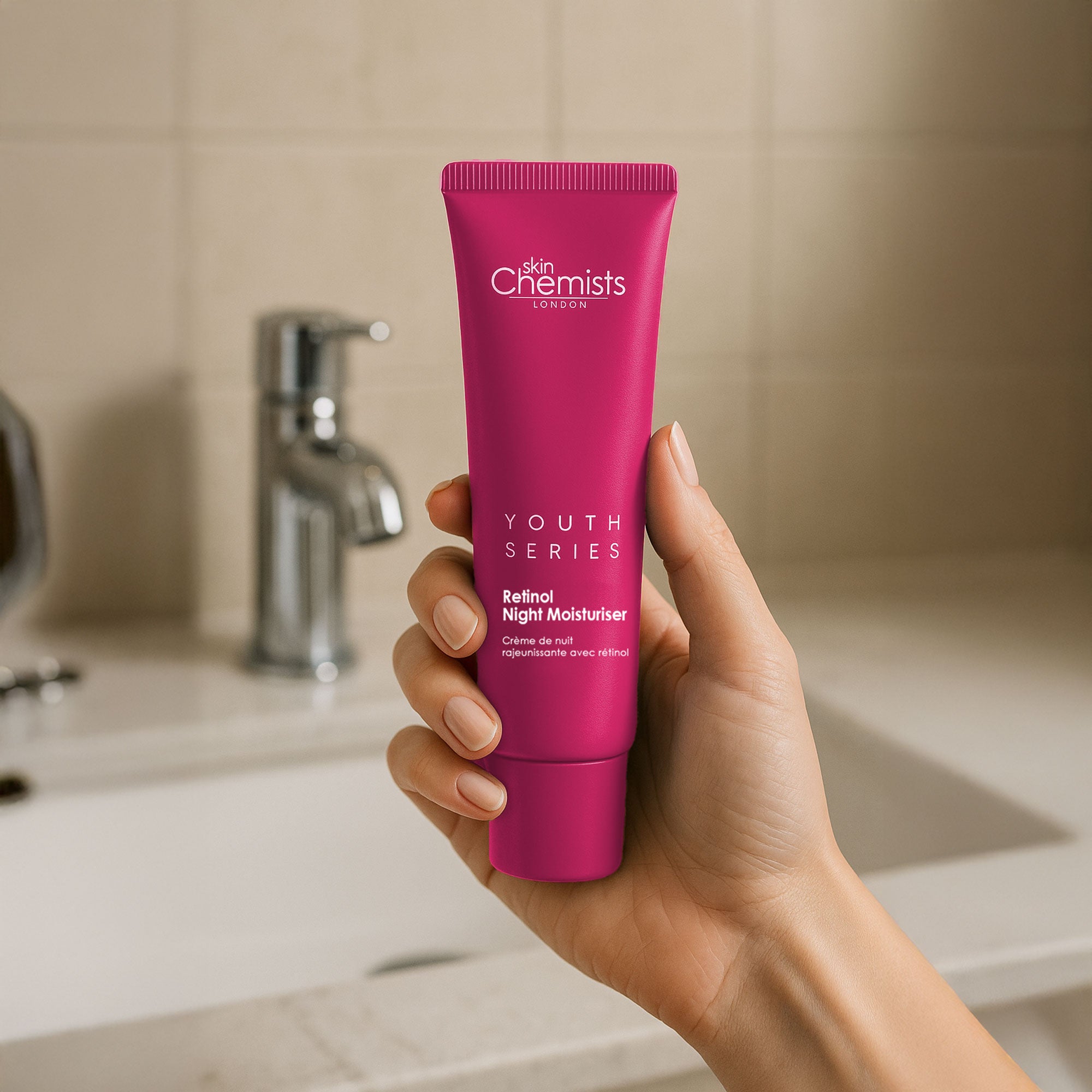 skinChemists Retinol Bakuchiol Night Moisturiser Anti-Aging Face Cream 50ml