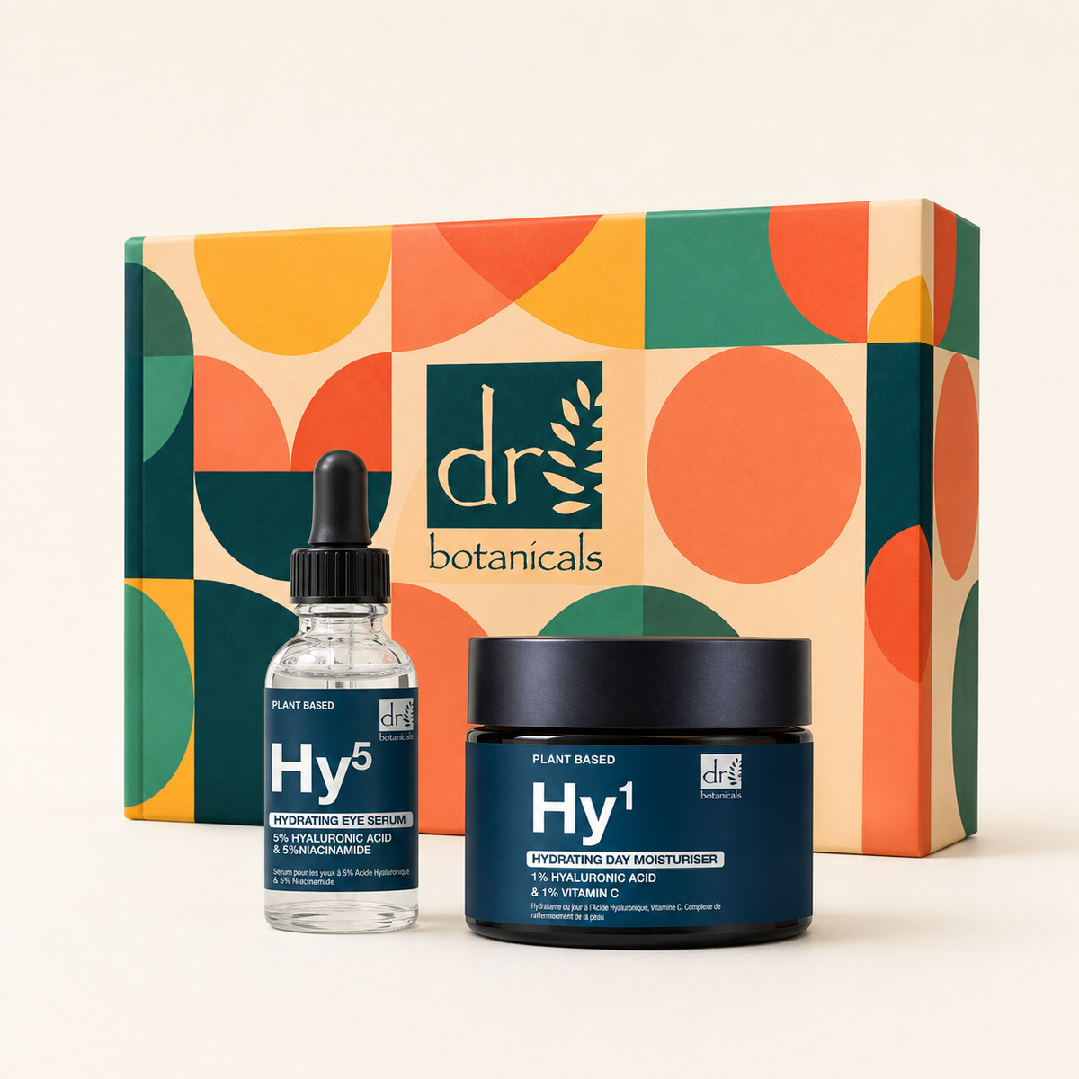Coffret cadeau Hydratant de jour à l’acide hyaluronique et Sérum contour des yeux