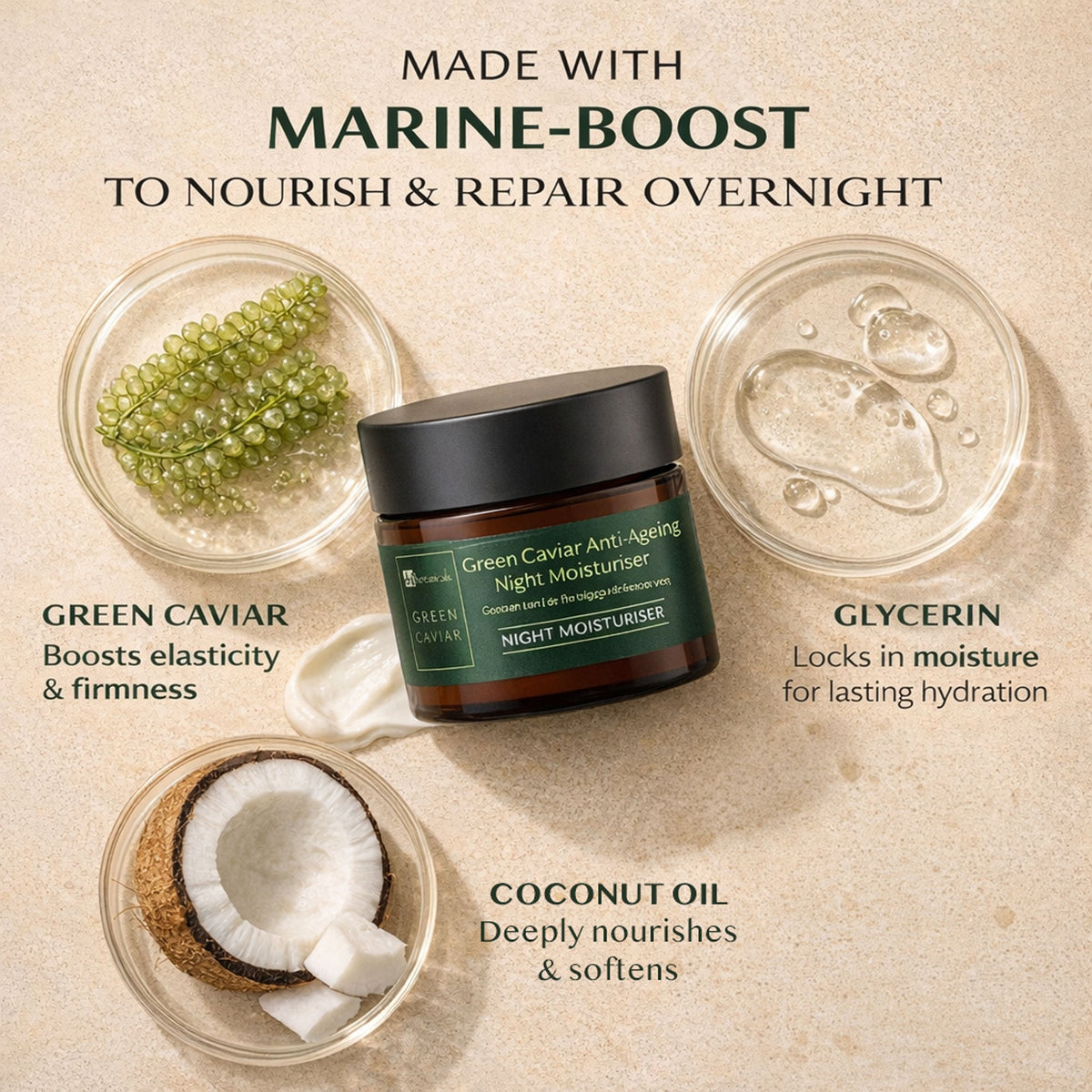 Green Caviar & Argan Oil Anti-Oxidant Anti-Ageing Night Cream 50ml - skinChemists
