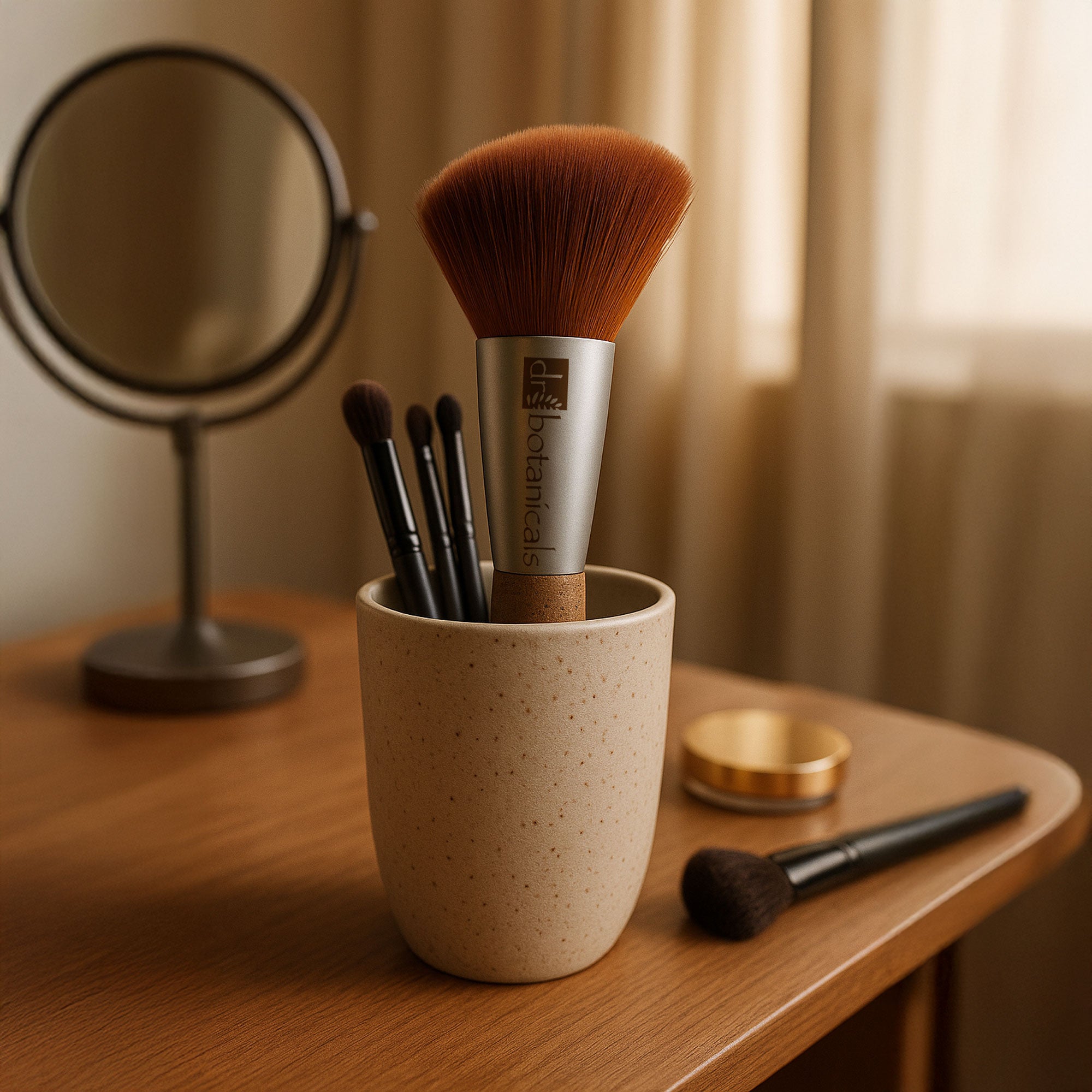 Coffee Ground Blush Brush