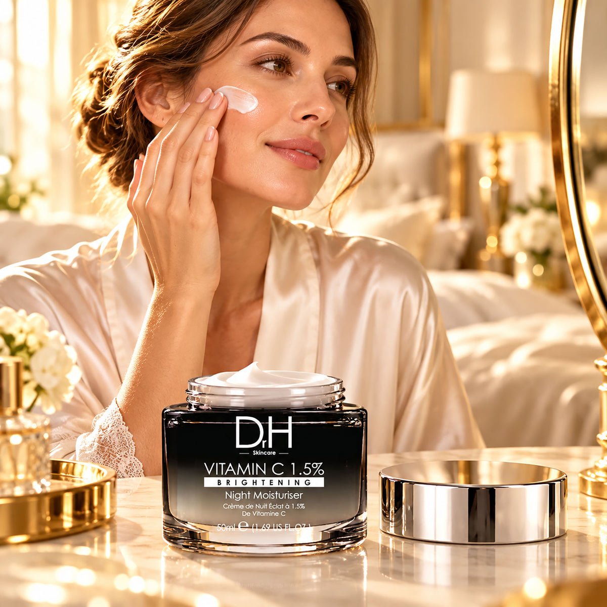 Hidratante de noche con vitamina C al 1.5%, 50ml