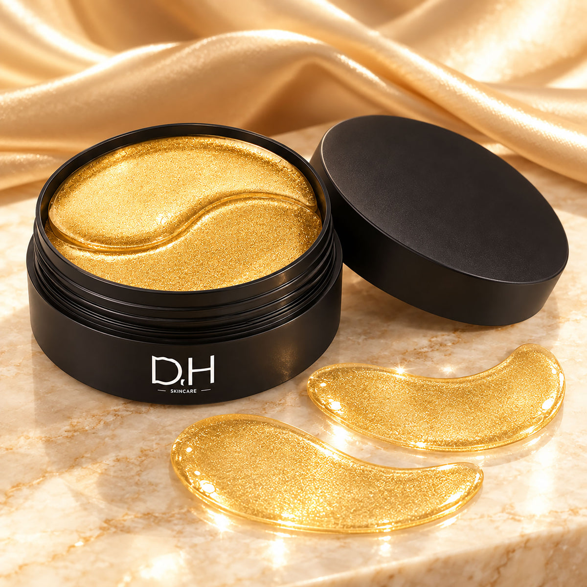 Mascarilla de hidrogel para el contorno de ojos con colágeno marino reafirmante (21 pares)