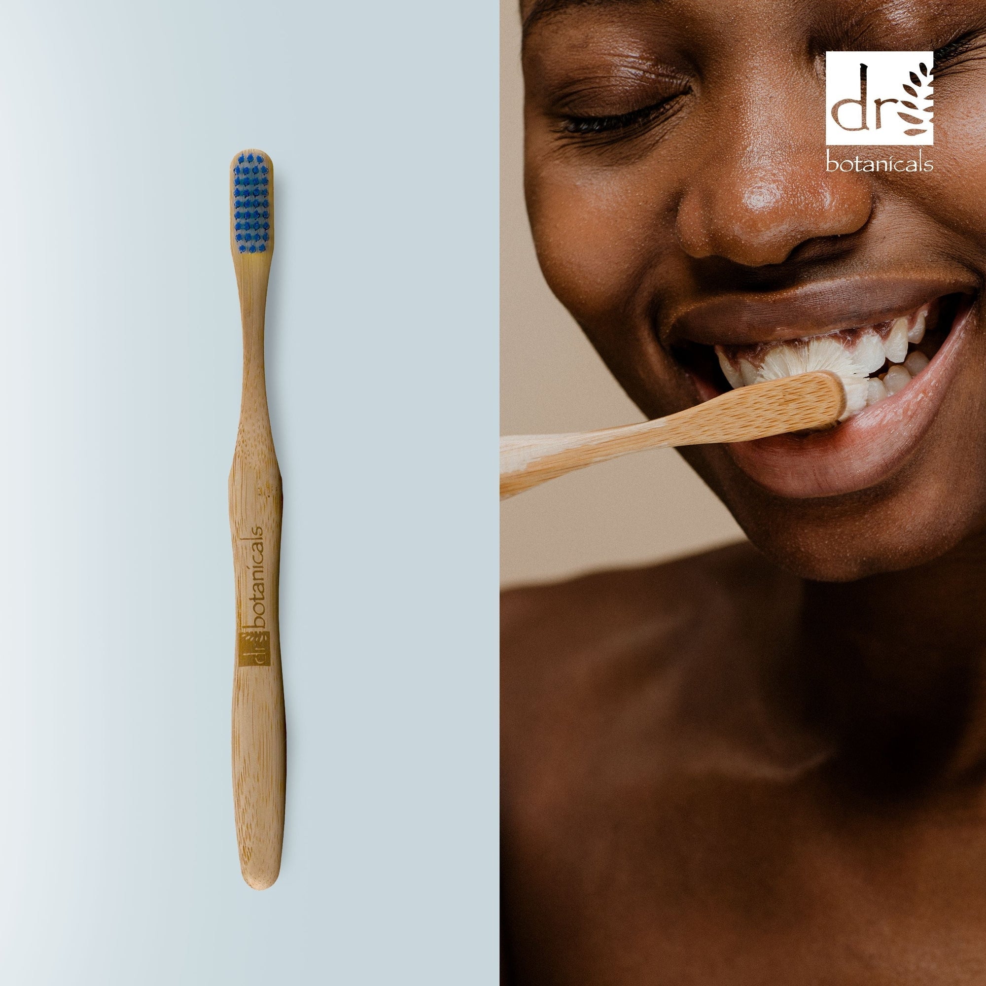 Bamboo Toothbrush Blue Twin Value Savings Pack