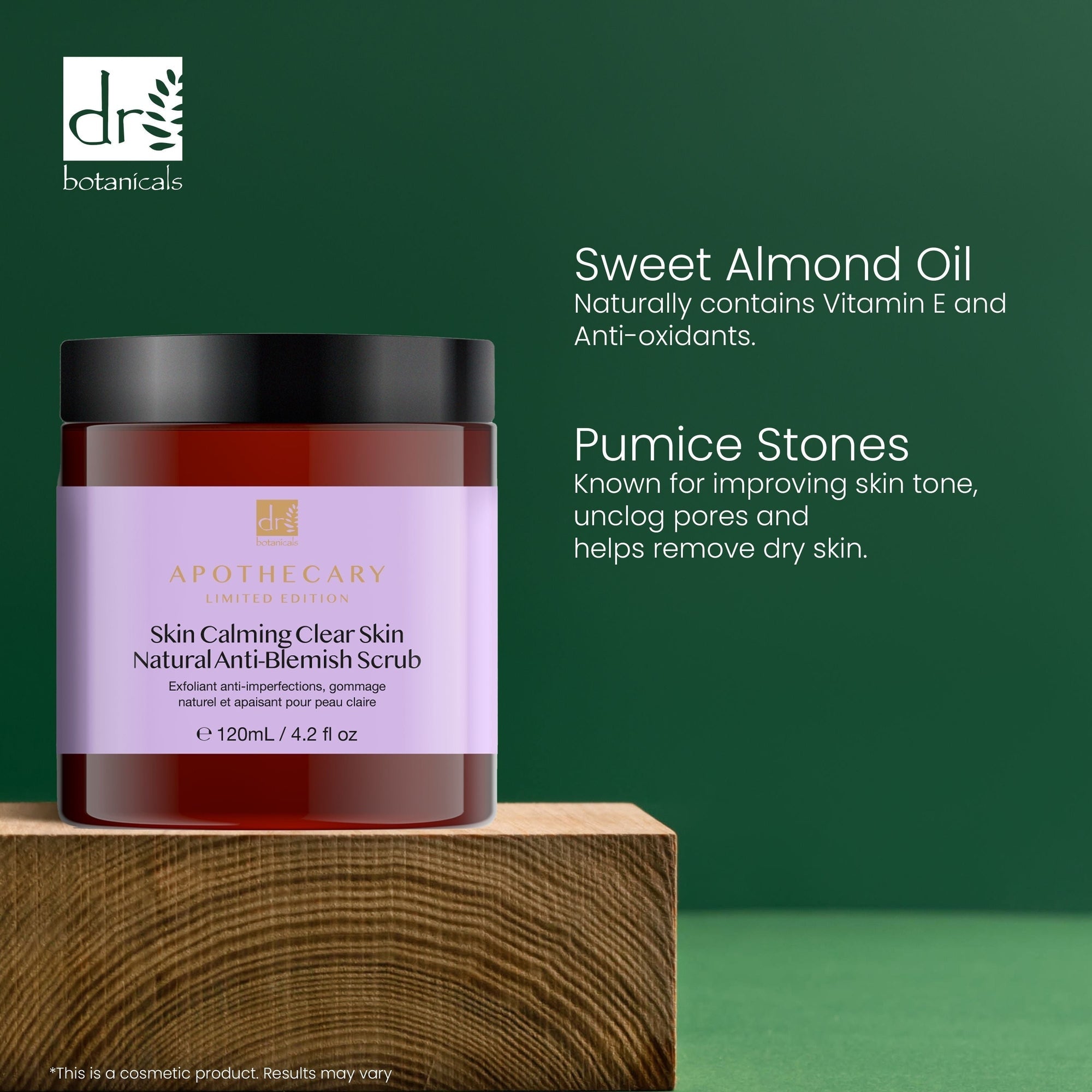 Gommage apaisant et purifiant naturel anti-imperfections pour une peau nette, 120 ml, lot de 2 à prix avantageux