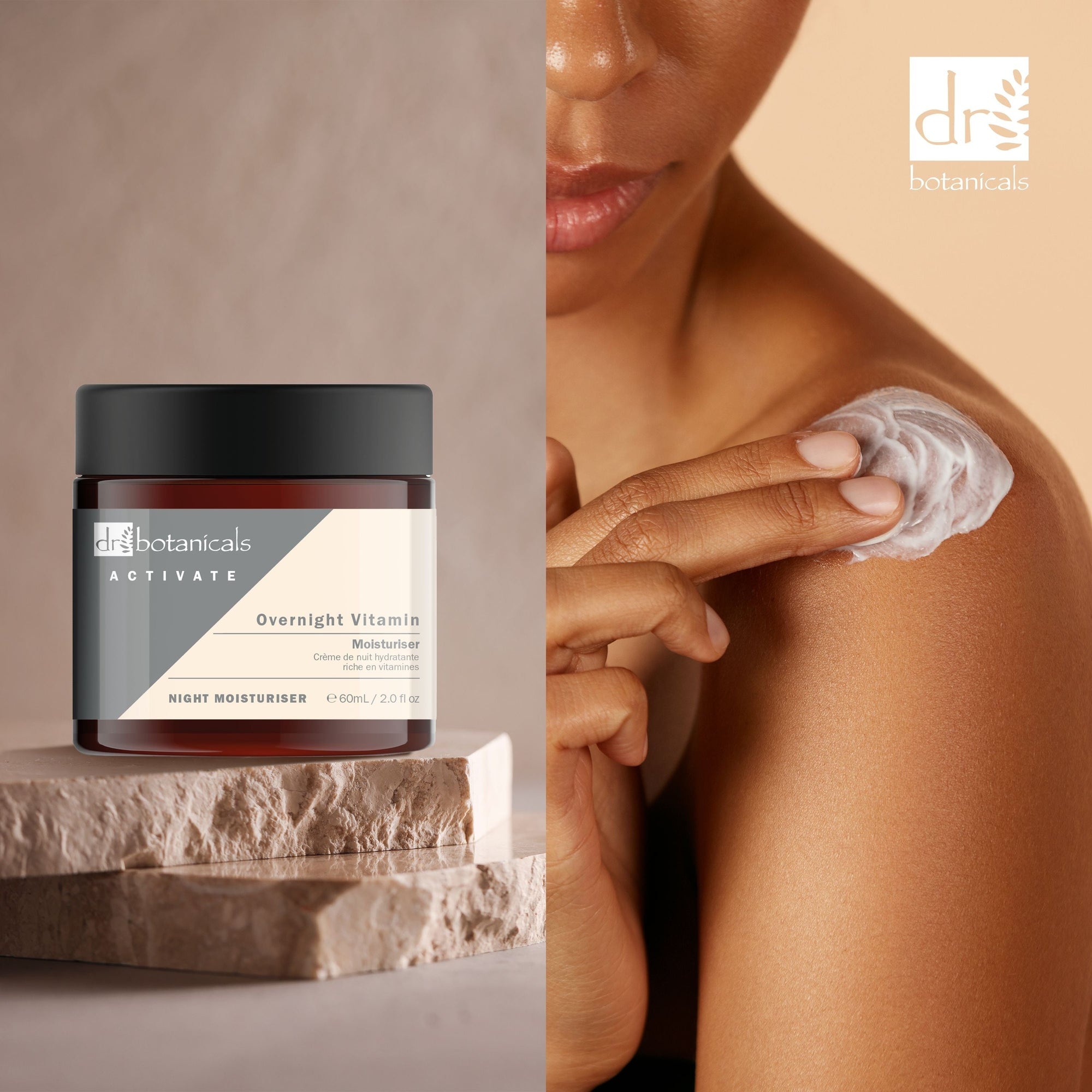 Activate Overnight Vitamin Moisturiser 60ml Twin Value Savings Pack