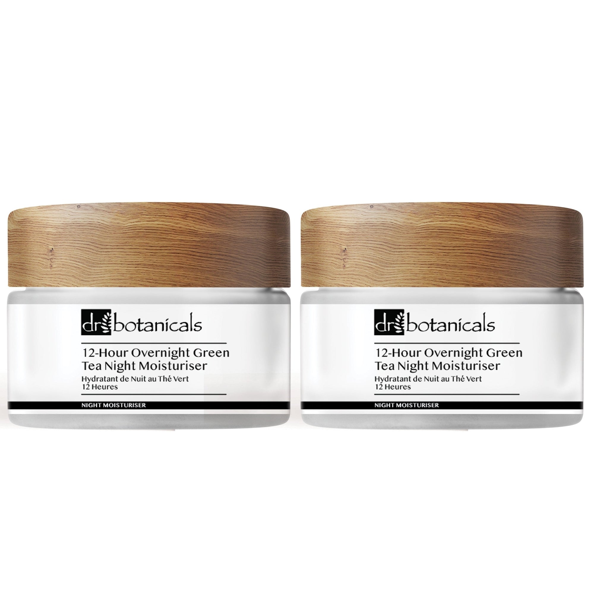 12-Stunden-Nachtcreme mit Grüntee, 2 x 50 ml, Doppelpackung