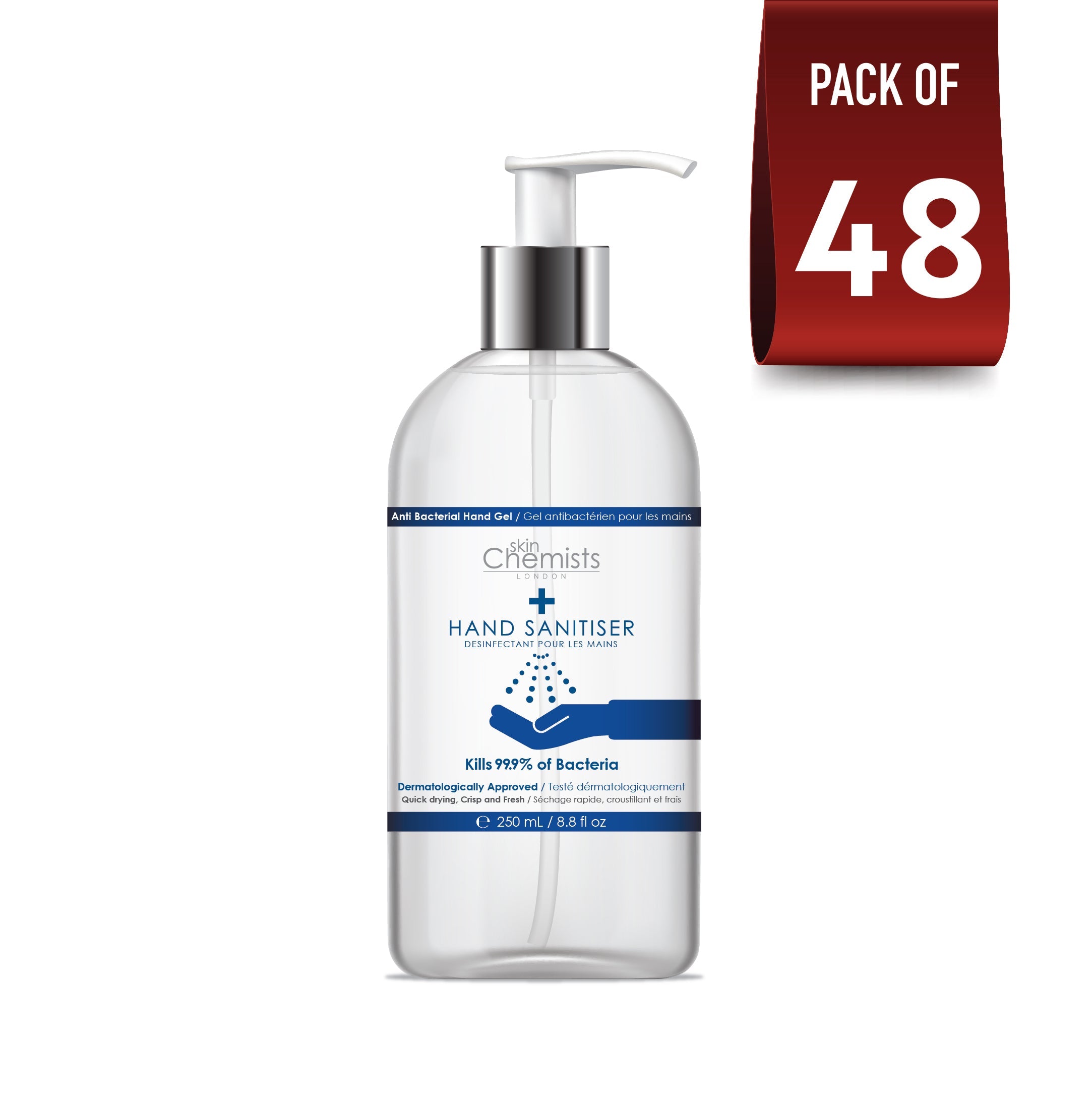 Hand Sanitiser 250ml Pack Of 48