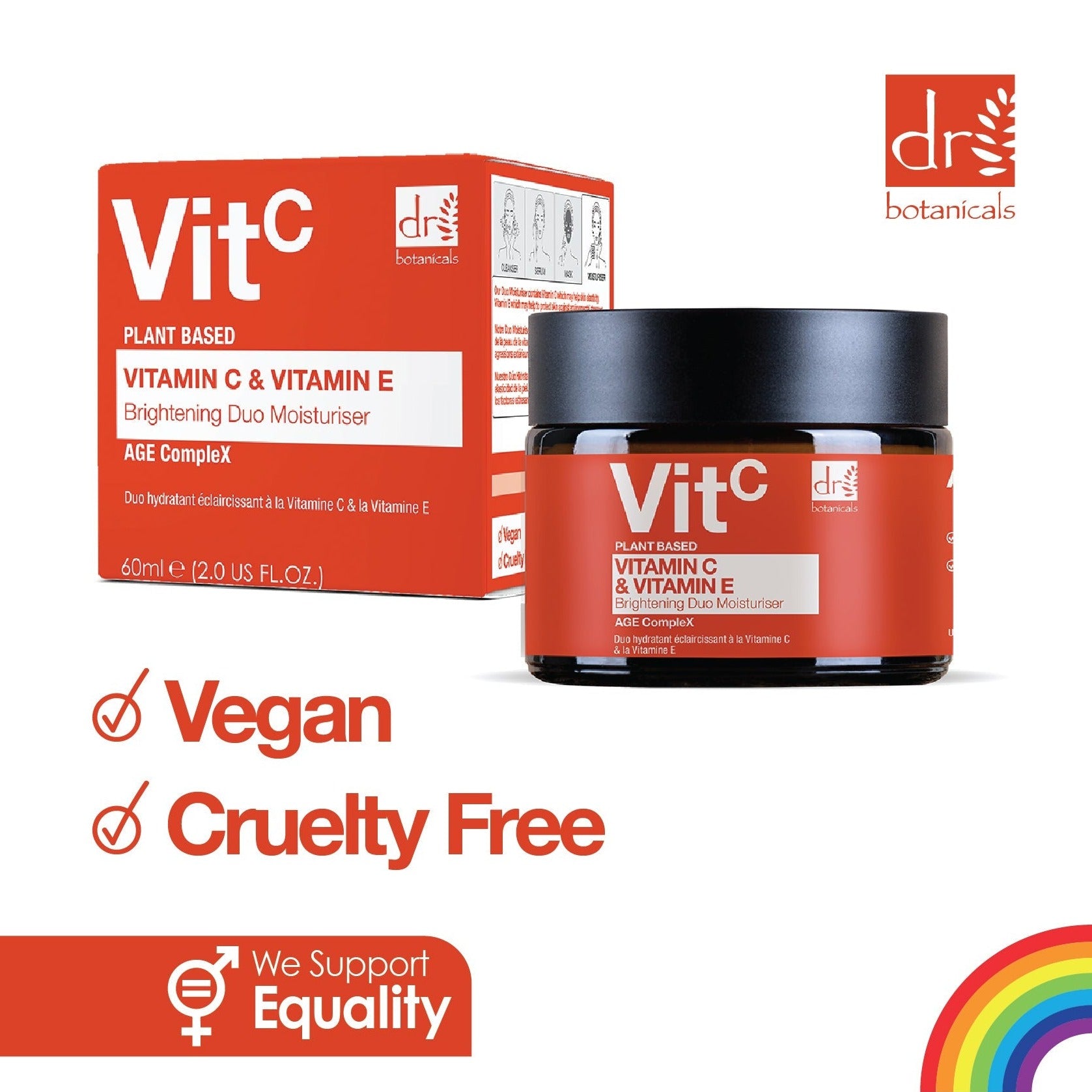 Vitamin C 1% & Vitamin E Brightening Duo Moisturiser 60ml x 2 Duo Pack