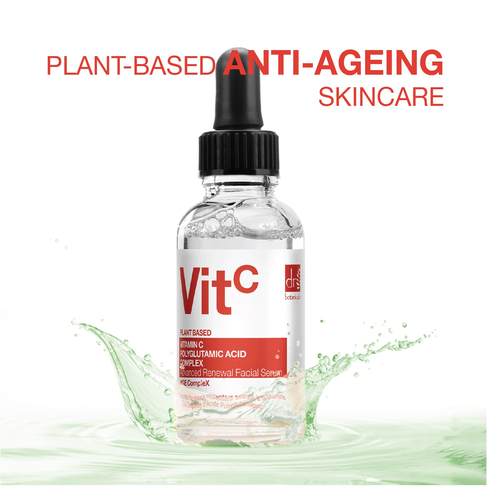 Dr Botanicals Apothecary Advanced Facial Serum 3% Vitamin C & Polyglutamic Acid 30ml