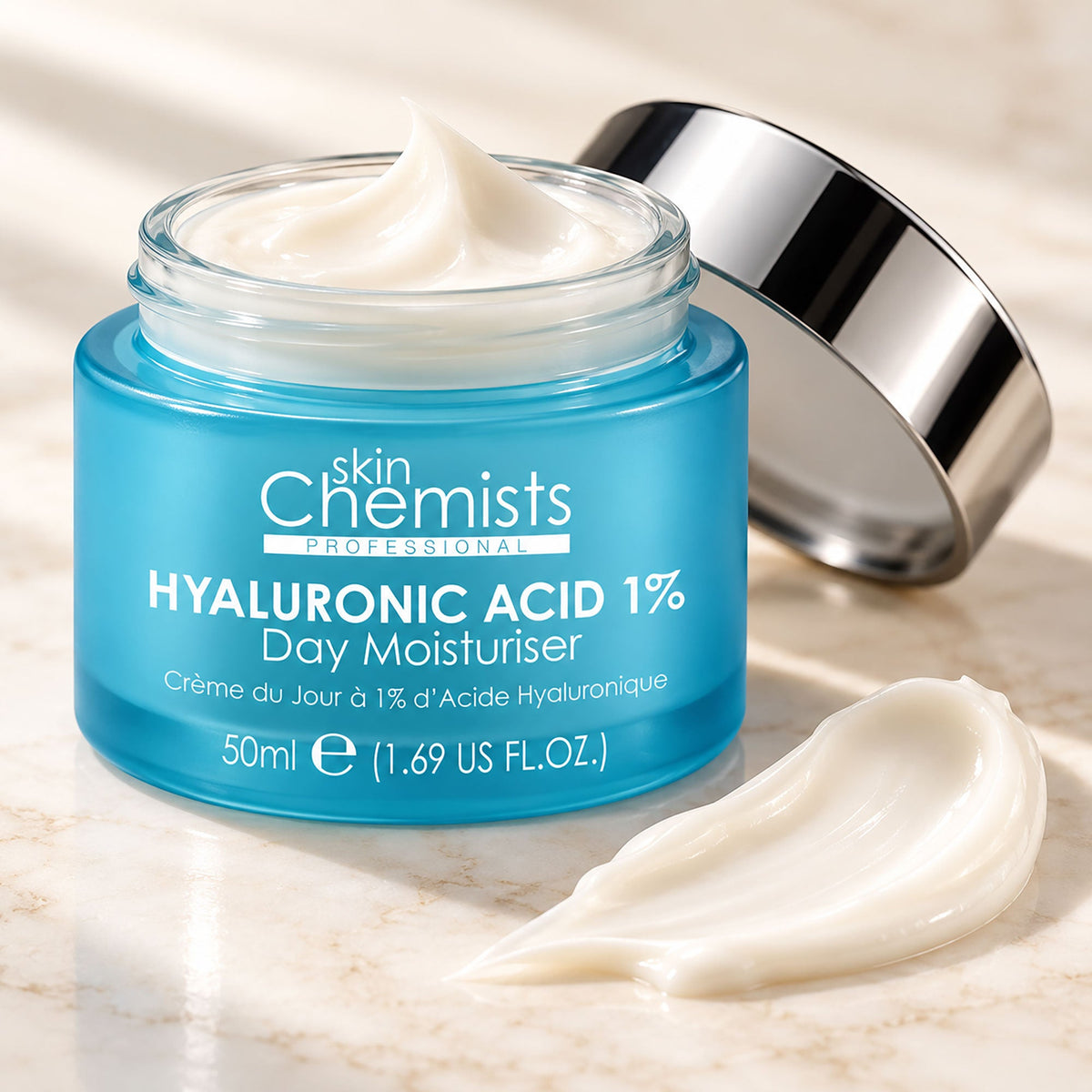 Crème hydratante de jour à l’acide hyaluronique 1% 50ml