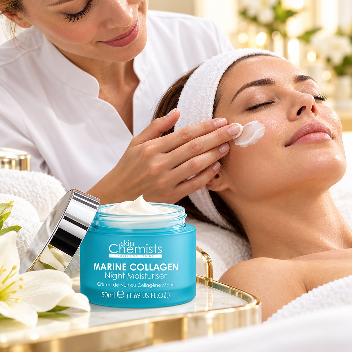 Crema hidratante de noche de colágeno marino 50ml