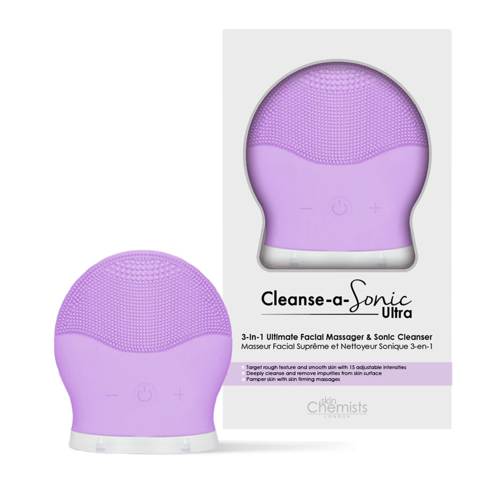 Lot de 2 nettoyeurs ultra-brillants Cleanse-A-Sonic violet