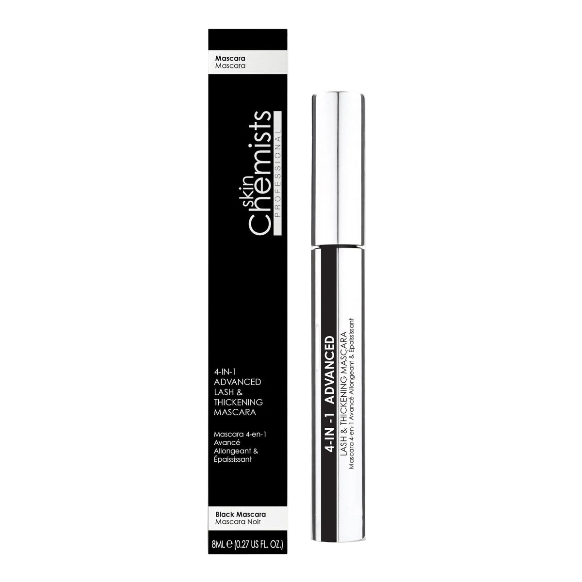 skinChemists Advanced 4-in-1 Lash & Thickening Mascara 8ml - skinChemists