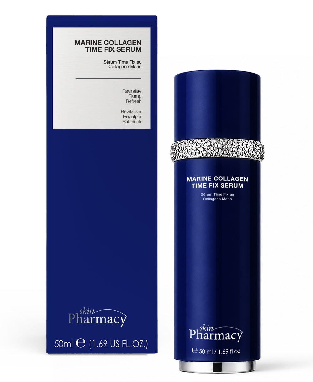 skinPharmacy Marine Collagen Time Fix Anti-Ageing Serum with box