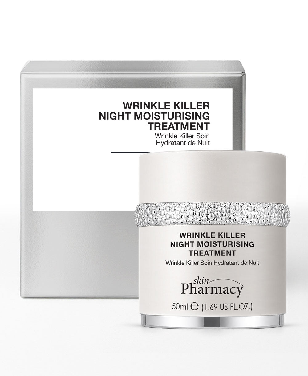 skinPharmacy Wrinkle Killer Night Moisturising Anti-Ageing Treatment with box