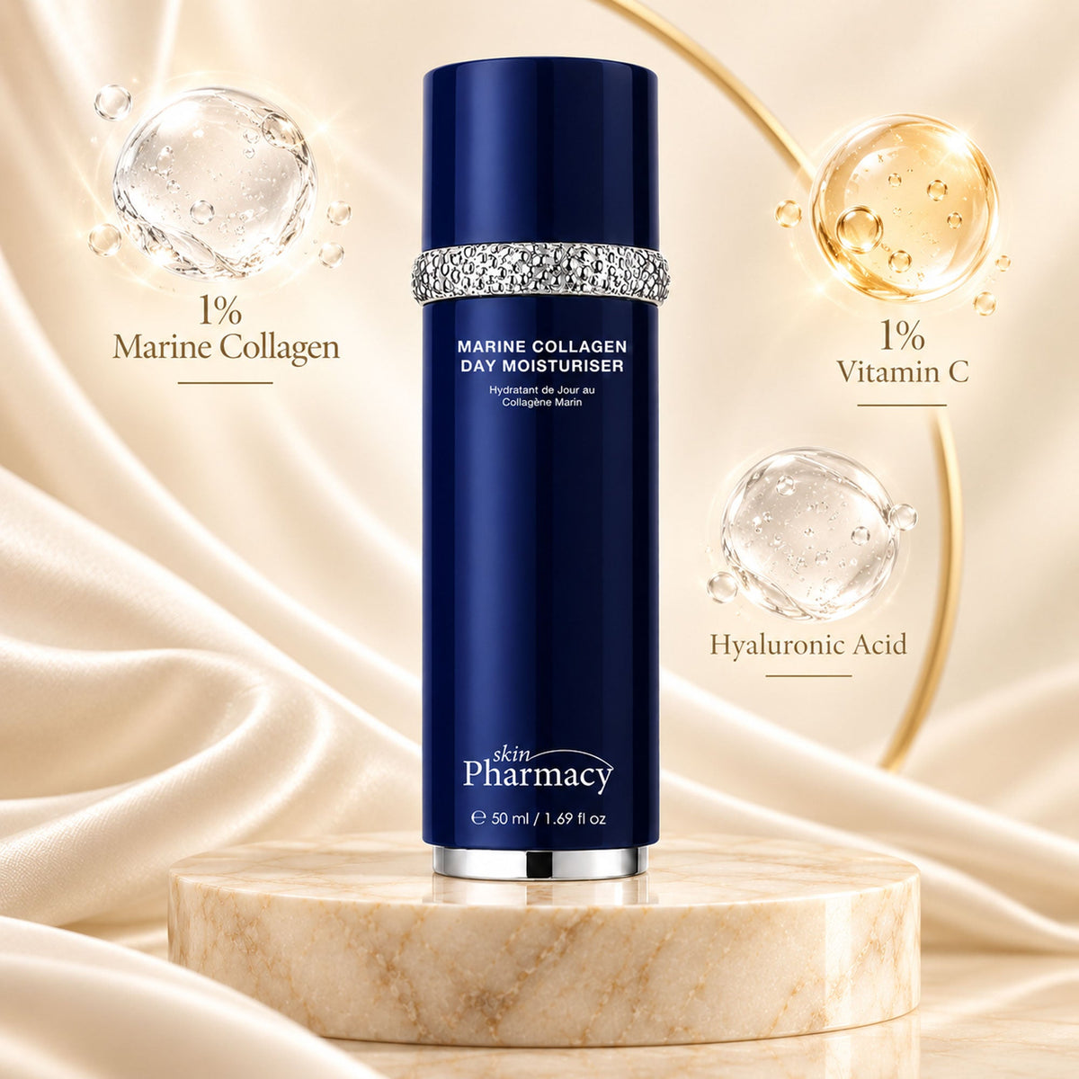 Hidratante de día antiedad con colágeno marino al 1% 50ml