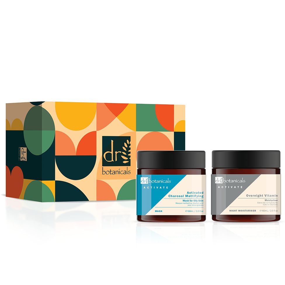 Dr Botanicals Charcoal Mask & Vitamin Moisturiser Anti-Ageing Kit - skinChemists