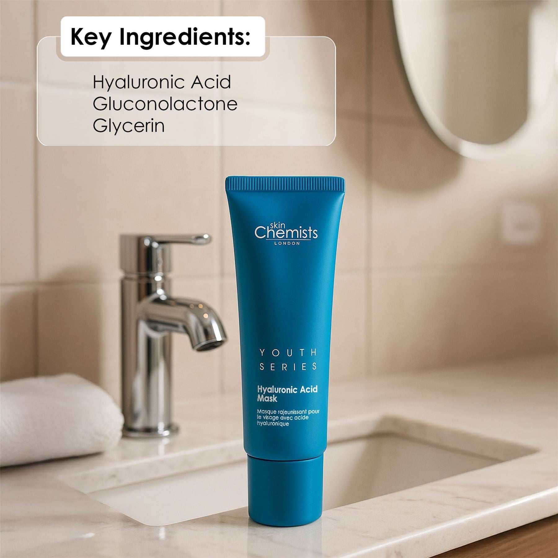 skinChemists 1% Hyaluronic Acid Mask 50ml
