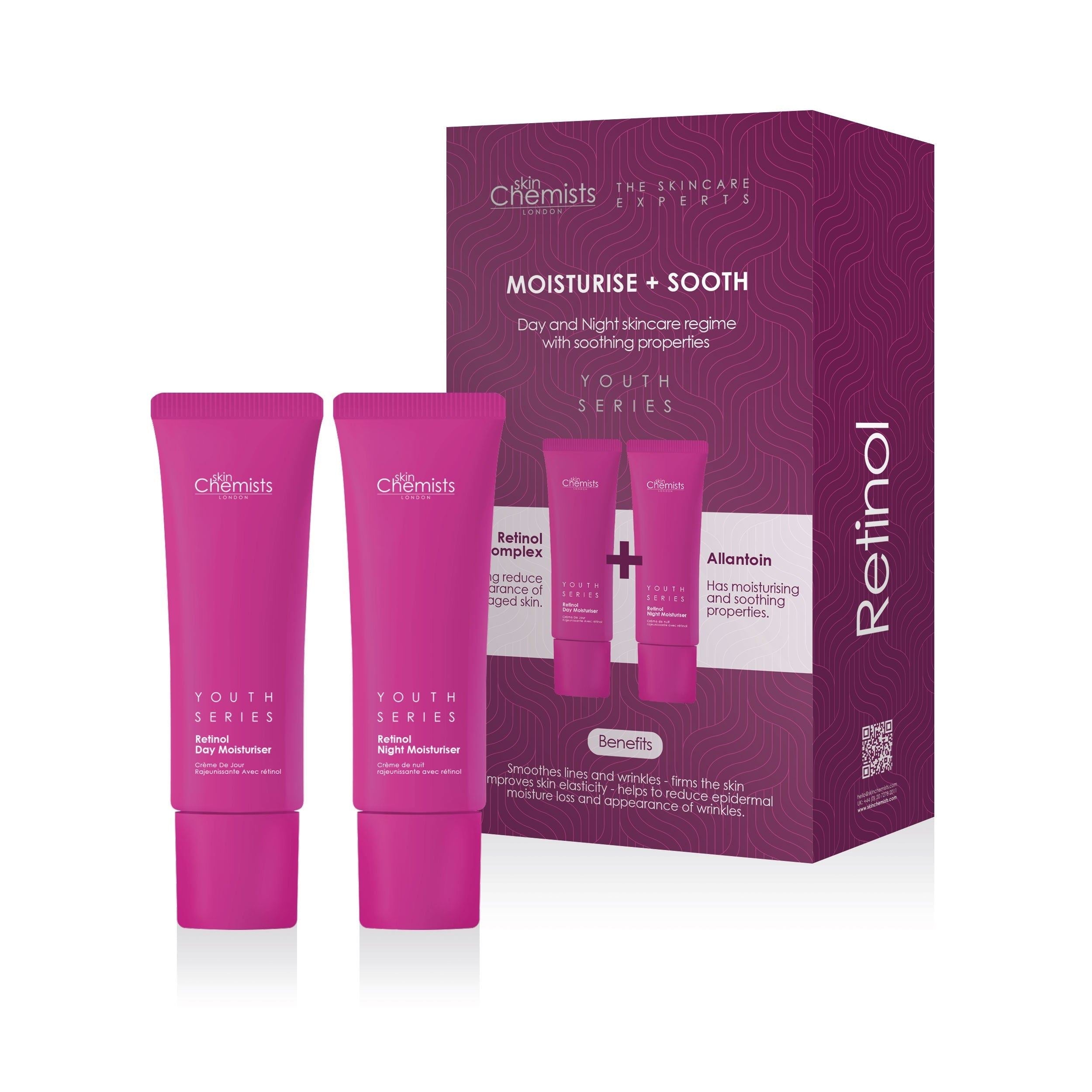 Retinol-Feuchtigkeitscreme & Beruhigungsset + Gratis Retinolmaske 50 ml
