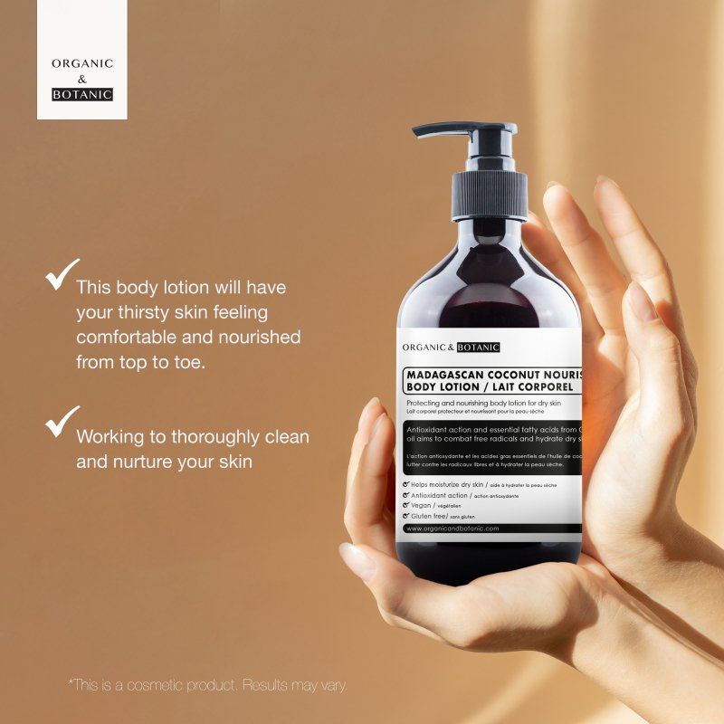 Madagascan Coconut Body Lotion - 250ml - Deeply Hydrating & Nourishing with Coconut Oil for Soft, Smooth, & Radiant Skin - skinChemists