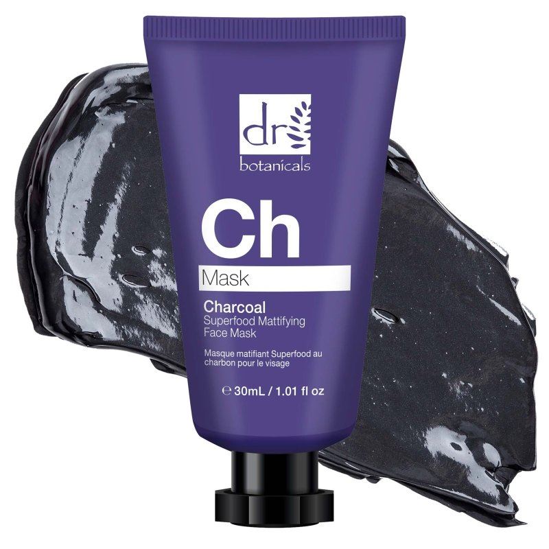 Duo de masques visage anti-âge au charbon et super-aliments