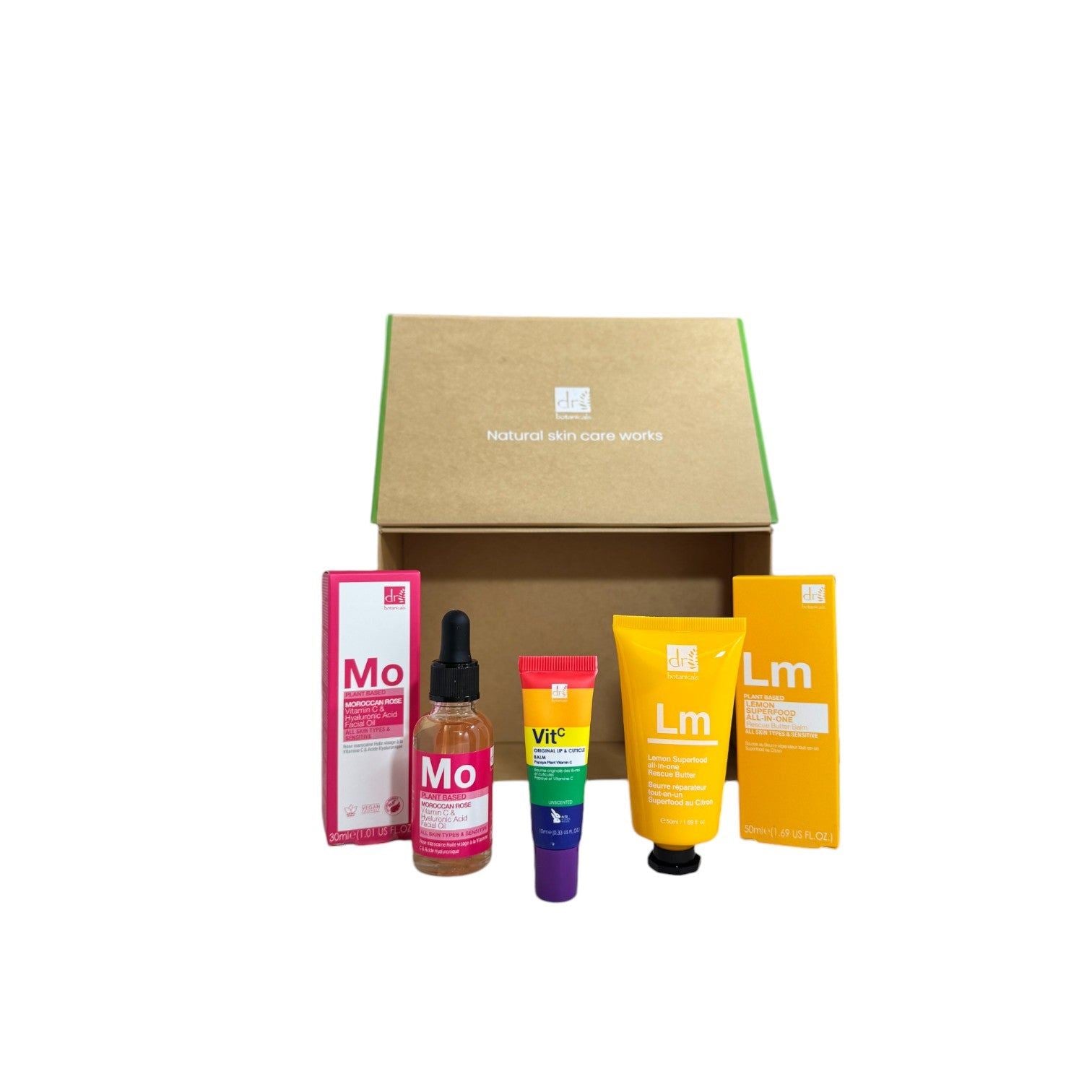 Coffret cadeau pour employé vedette : Soins de la peau véganes best-sellers