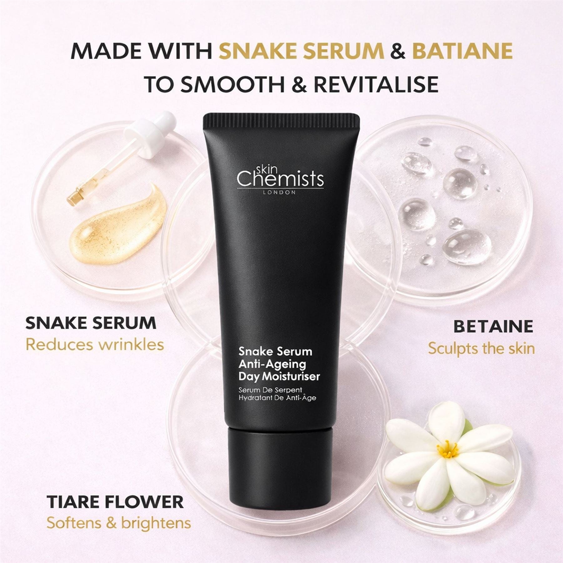 skinChemists Snake Serum Anti-Ageing Day Moisturiser 50ml