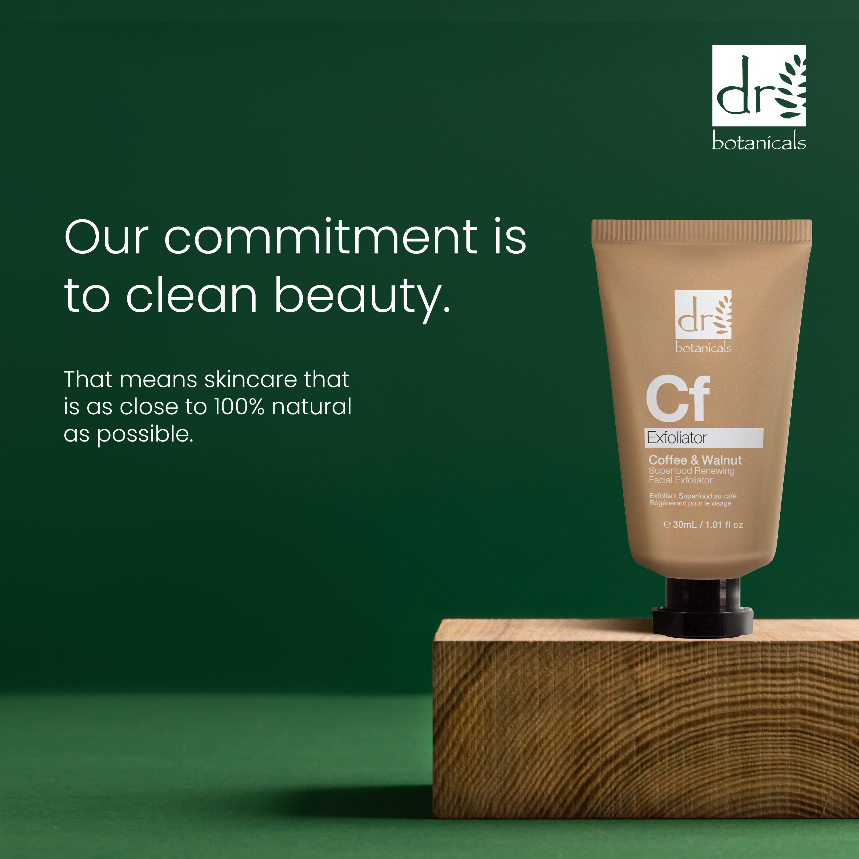 Exfoliant visage régénérant au café et superaliment 30 ml