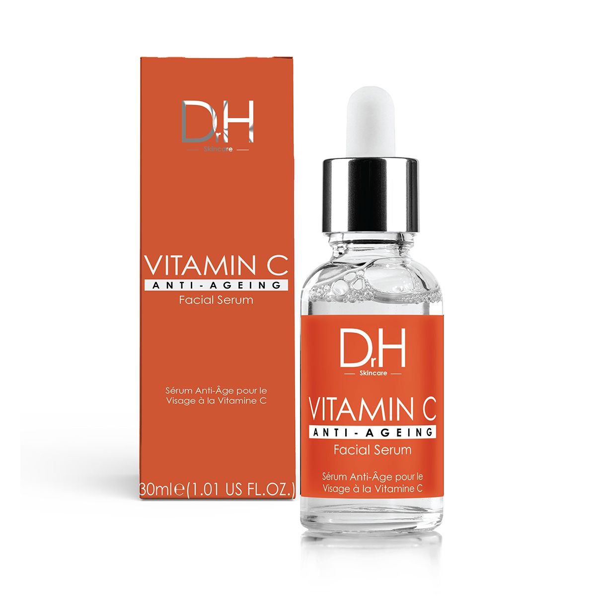 Anti-Aging Vitamin C Gesichtsserum 30 ml + Vitamin C Anti-Aging Nachtcreme 60 ml