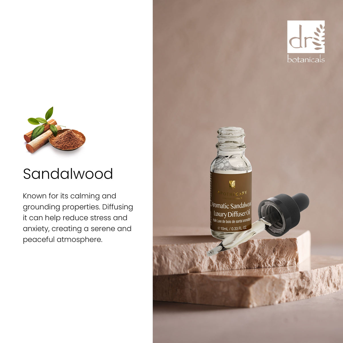 Dr Botanicals Premium 5 In 1 Aromatherapy Aromatic Sandalwood Diffuser Kit - skinChemists