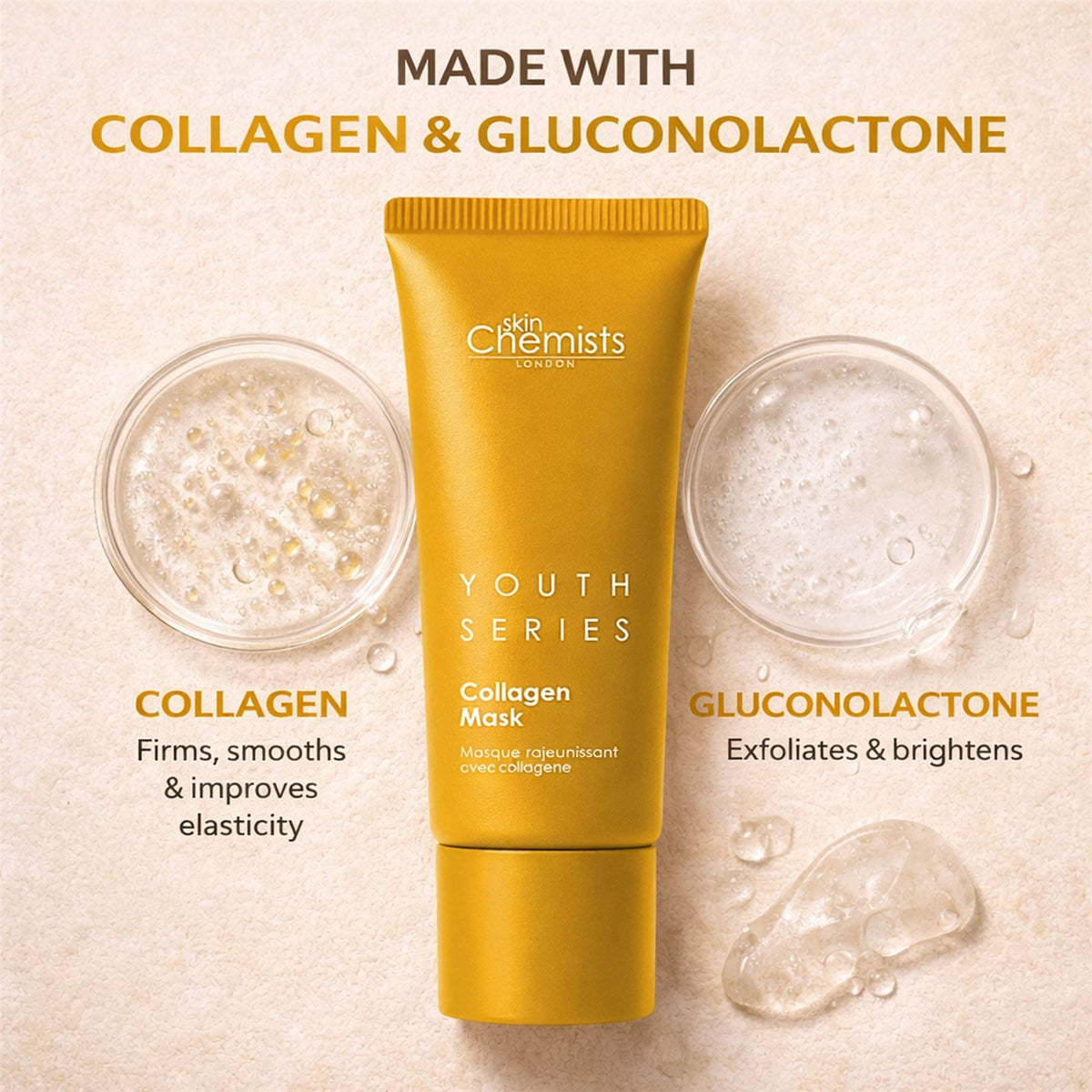 1% Collagen Mask 50ml (Vegan) - skinChemists
