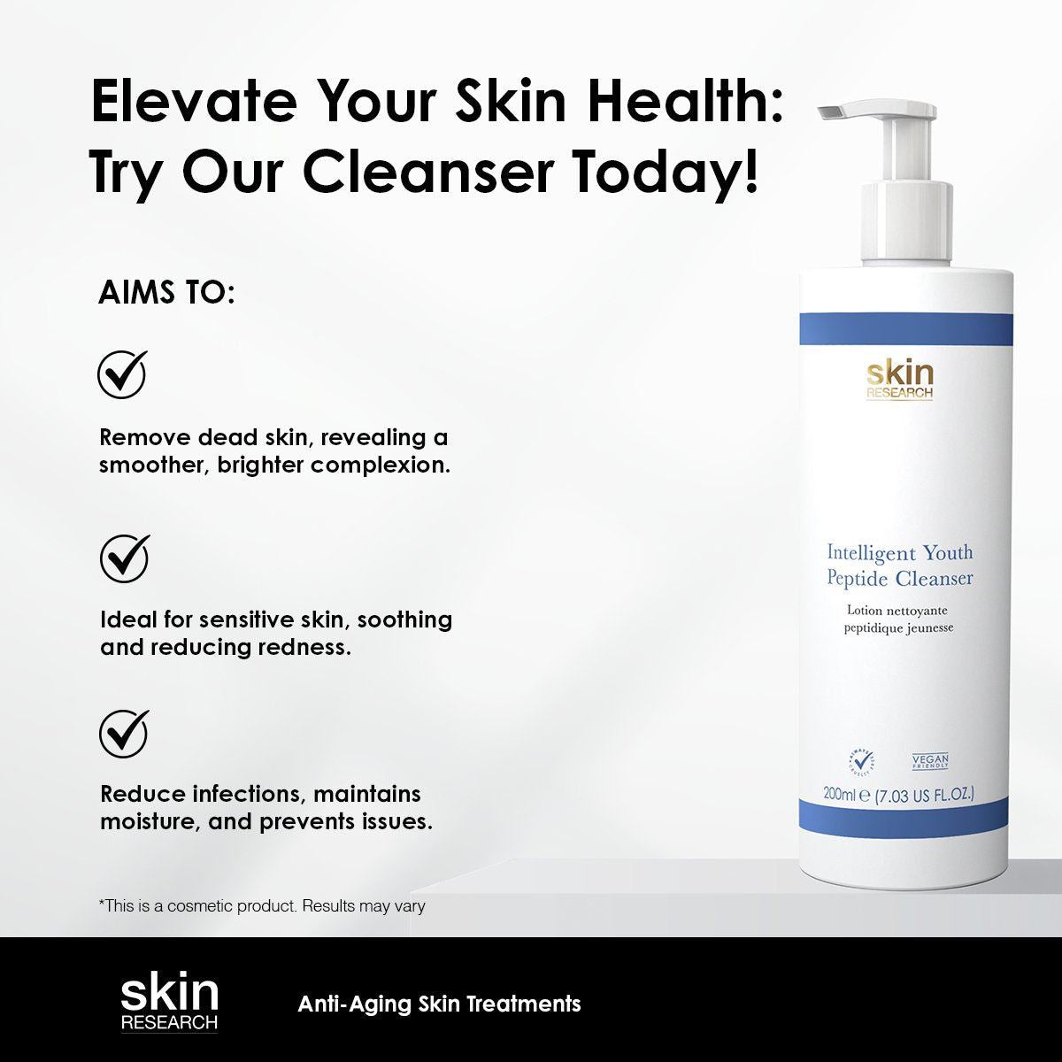 Youth Peptide Cleanser 200ml - skinChemists
